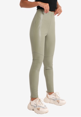 Buy Pimkie Faux Leather Leggings 2020 Online Zalora Singapore