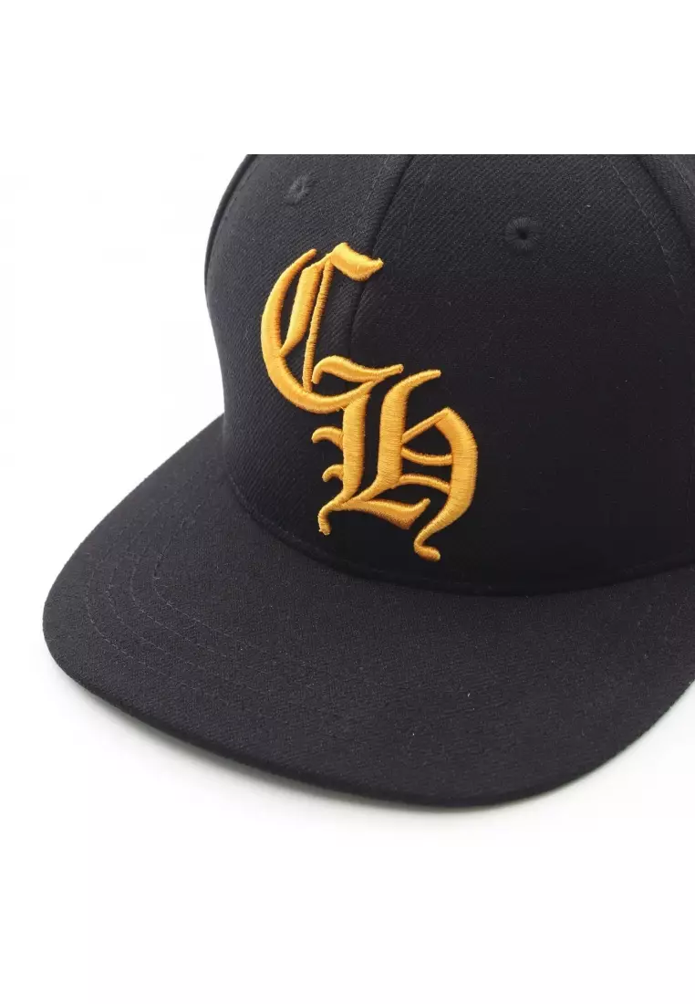 Pre-Loved Chrome Hearts baseball cap logo embroidery black