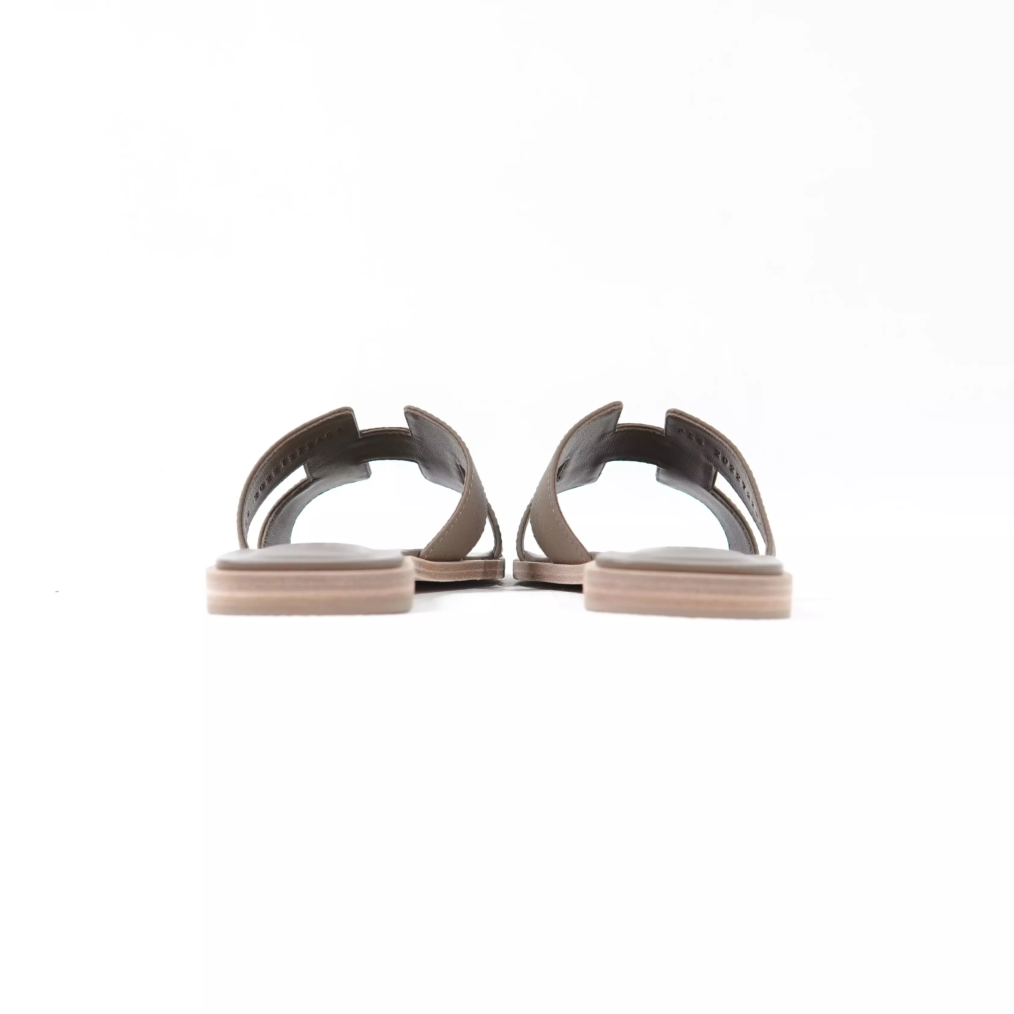 Sandal HERMES ORAN ETOUPE SANDAL 100% ORIGINAL