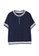 A-IN GIRLS navy Fashion Striped Chiffon T-Shirt 19249AA63BD827GS_4