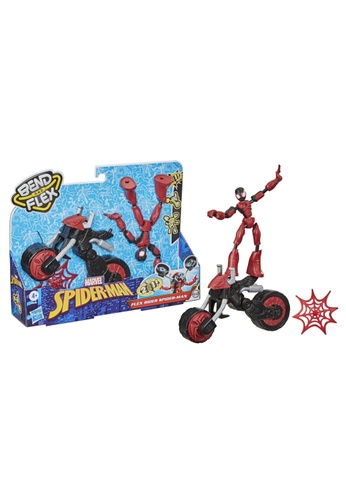 Hasbro multi Marvel Bend and Flex, Flex Rider Spider-Man Action Figure Toy, 6" Flexible Figure and 2-In-1 Motorcycle AF6F3TH558E784GS_1