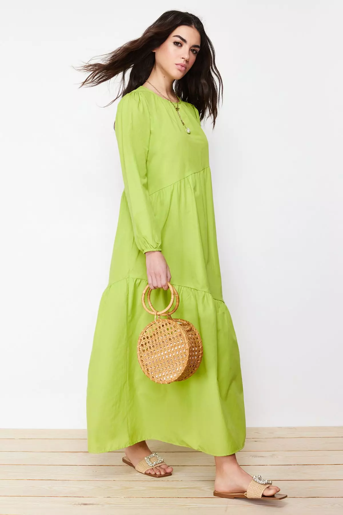 Gathering Detailed Dress