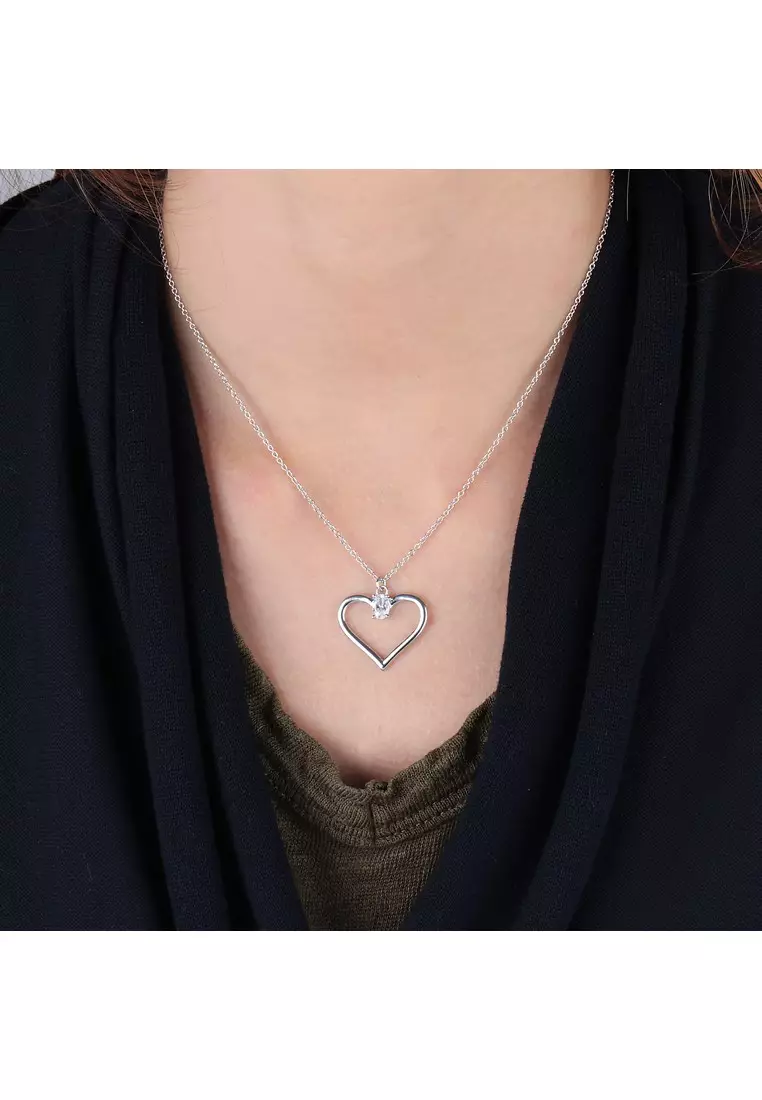 Cuori系列925純銀心型女士項鍊SAIV21