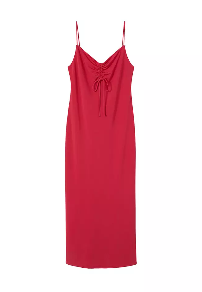 Gathered Neckline Dress