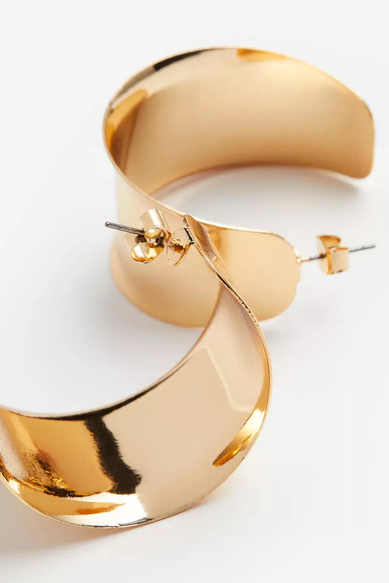 Gold hoop sale earrings h&m