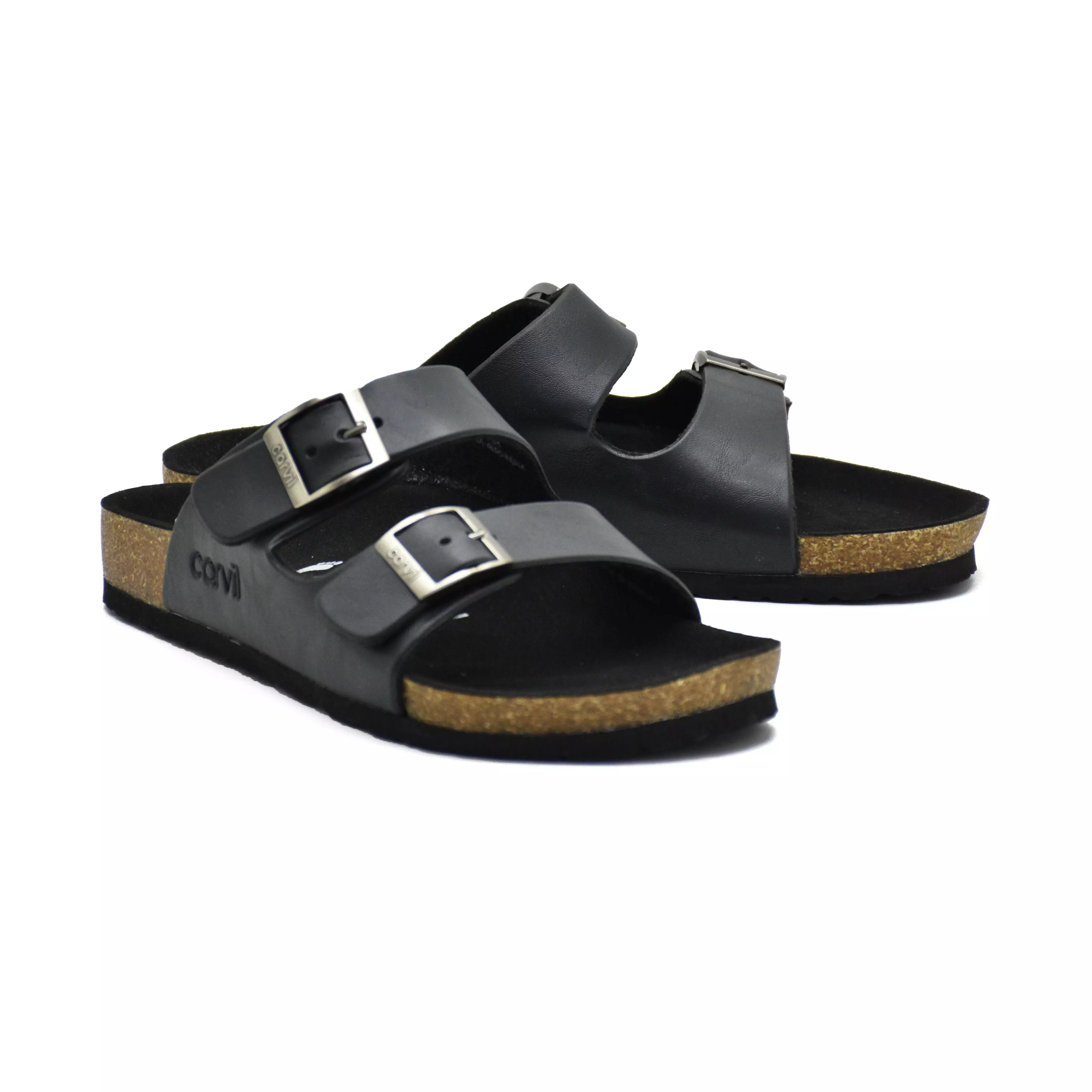 Carvil Sandal Pria Romeo-02B M Black/Black