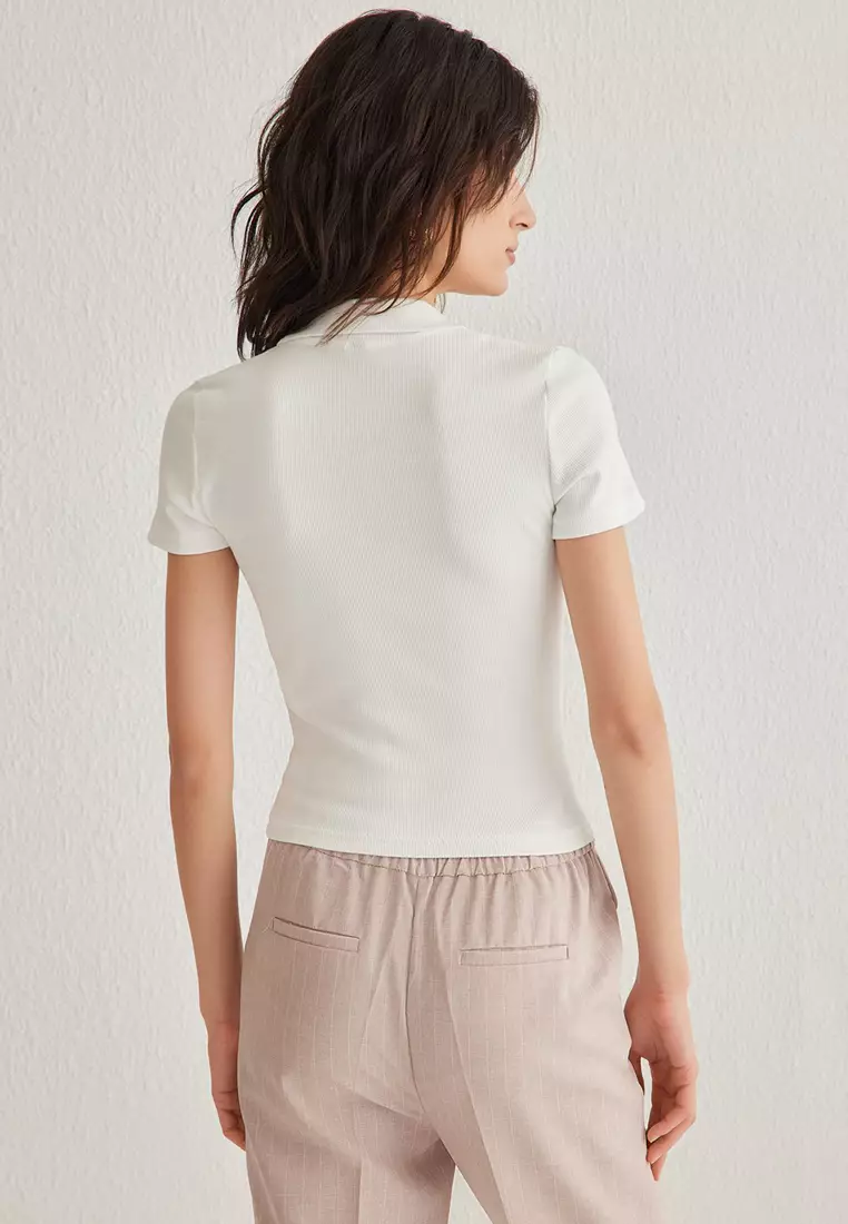 Polo Neck Top