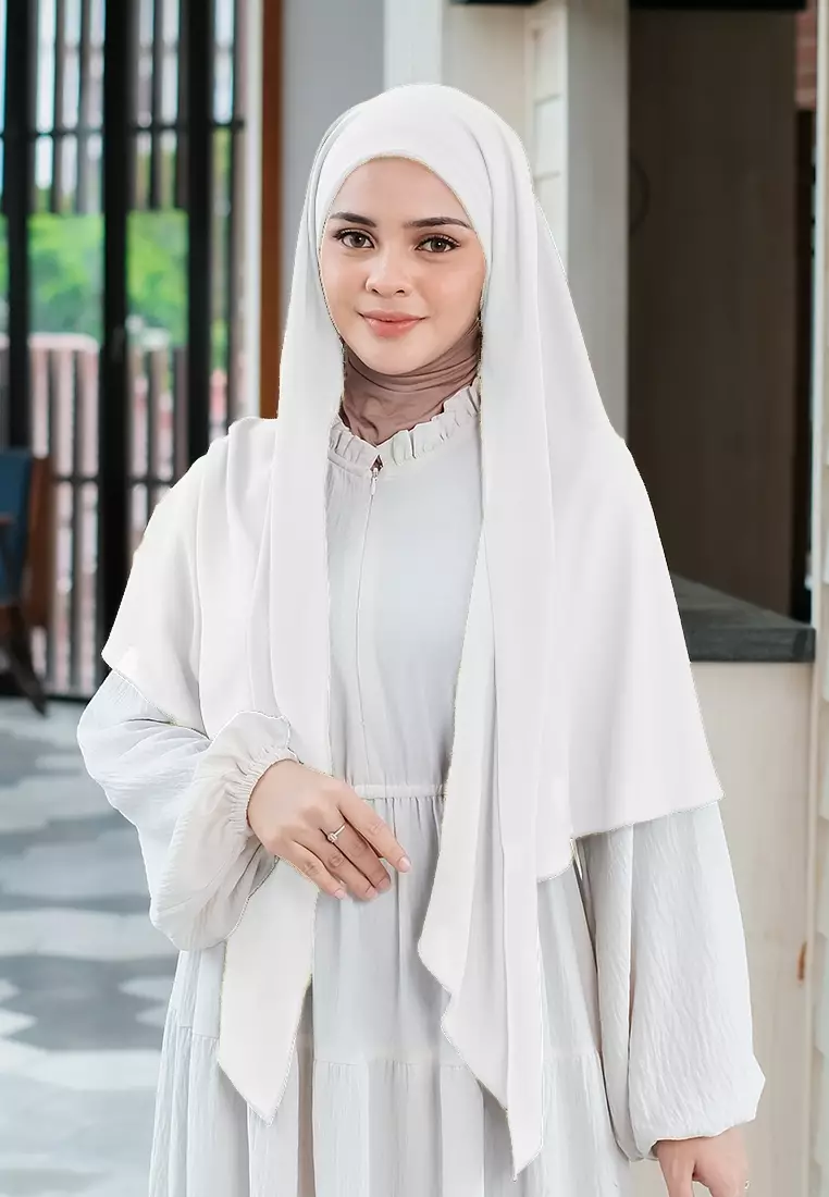 HIJAB INSTAN PAULA - BROKEN WHITE