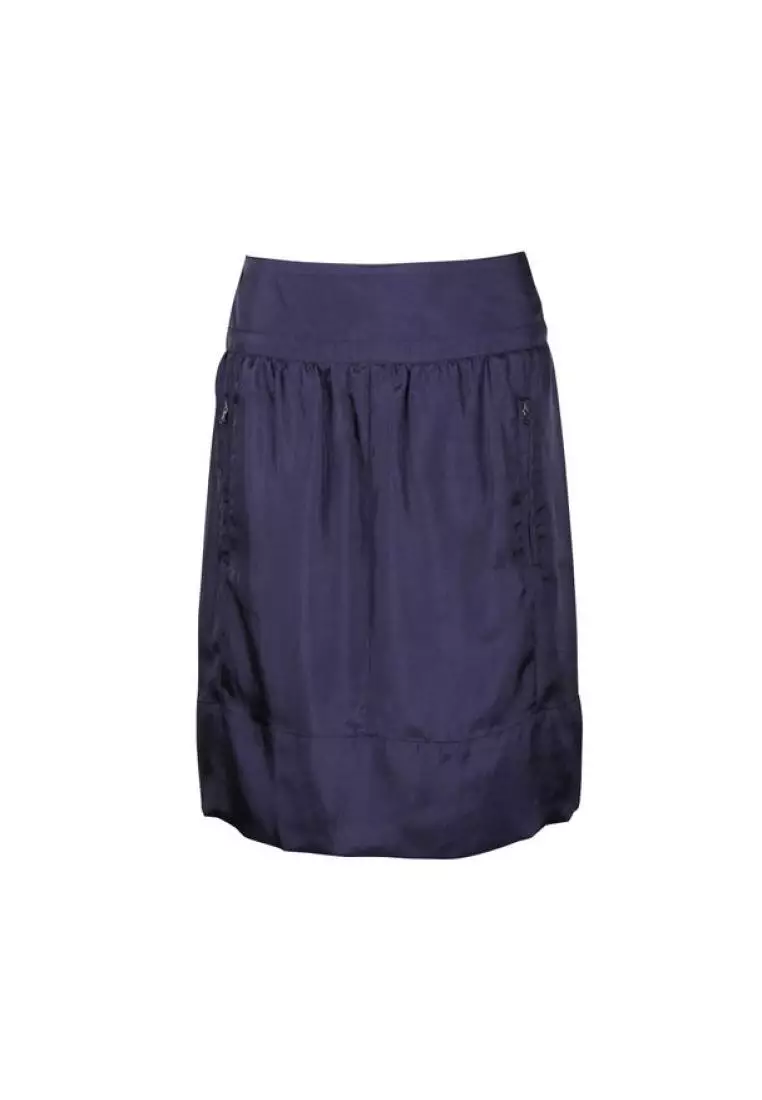 Paule Ka Pre Loved PAULE KA Navy Blue Skirt with Front Zippers