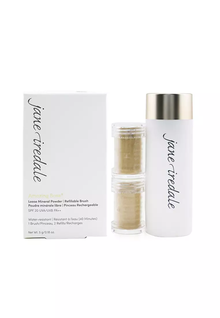 Discount on Jane Iredale  shoes - SKU: Jane Iredale - Amazing Base Loose Mineral Powder Spf 20 Refillable Brush (1x Brush, 2x Refills) - La