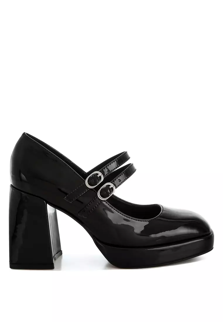 Discount on London Rag  shoes - SKU: Double Strap Mary Jane Sandals in Black