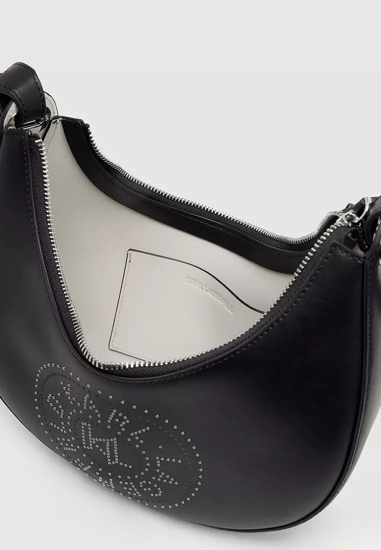 K/Circle Studs Moon Shoulder Bag