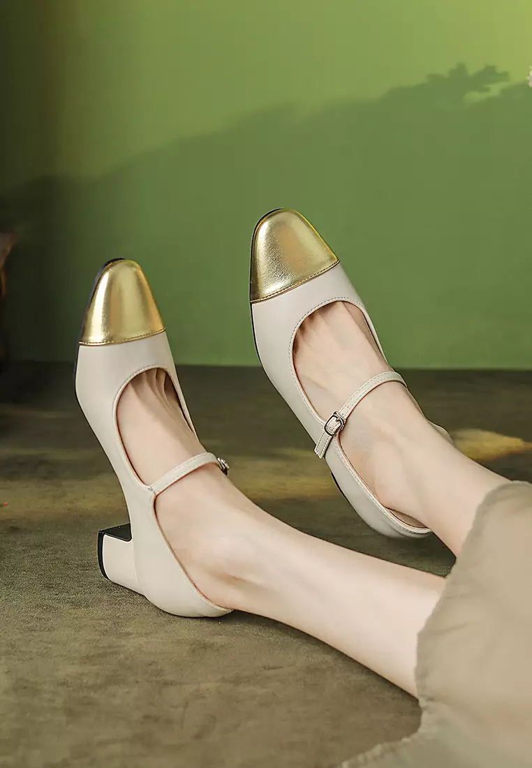 5CM Round Toe Mary Jane Shoes XJ2302-1