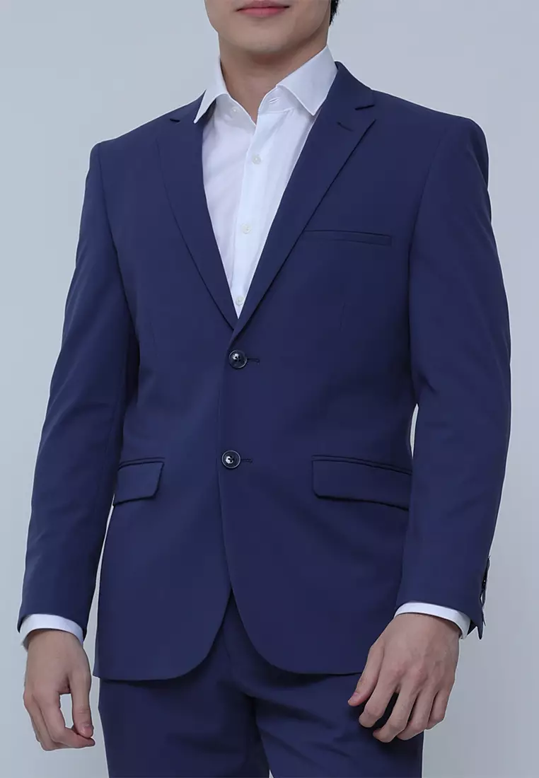 Basic Formal Suit Jacket with Stretch