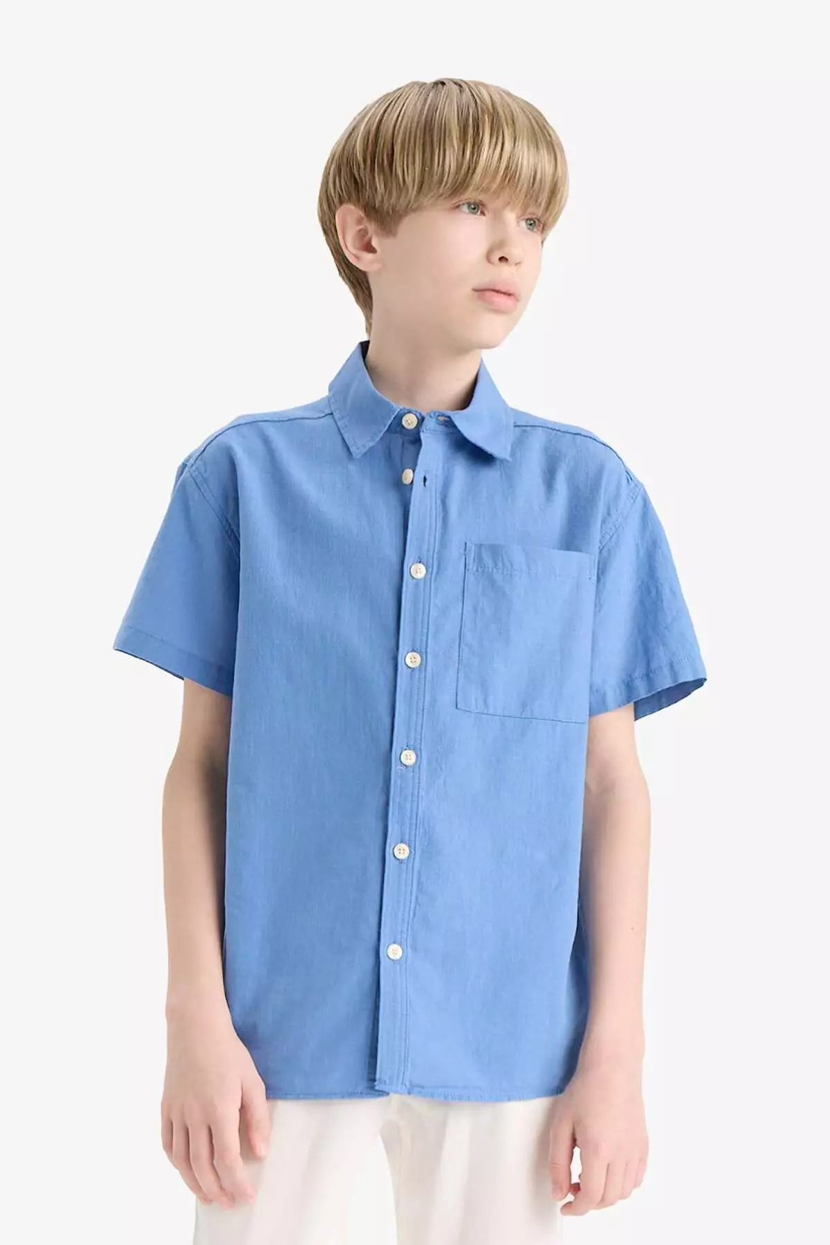 男童寬鬆闊管恤衫 Polo領 短袖 E5832A825Hs