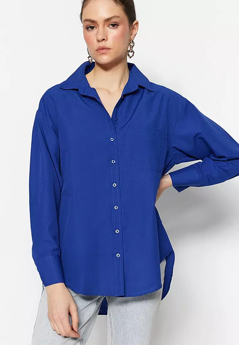 Buy Trendyol Basic Chest Pocket Shirt 2024 Online | ZALORA Singapore