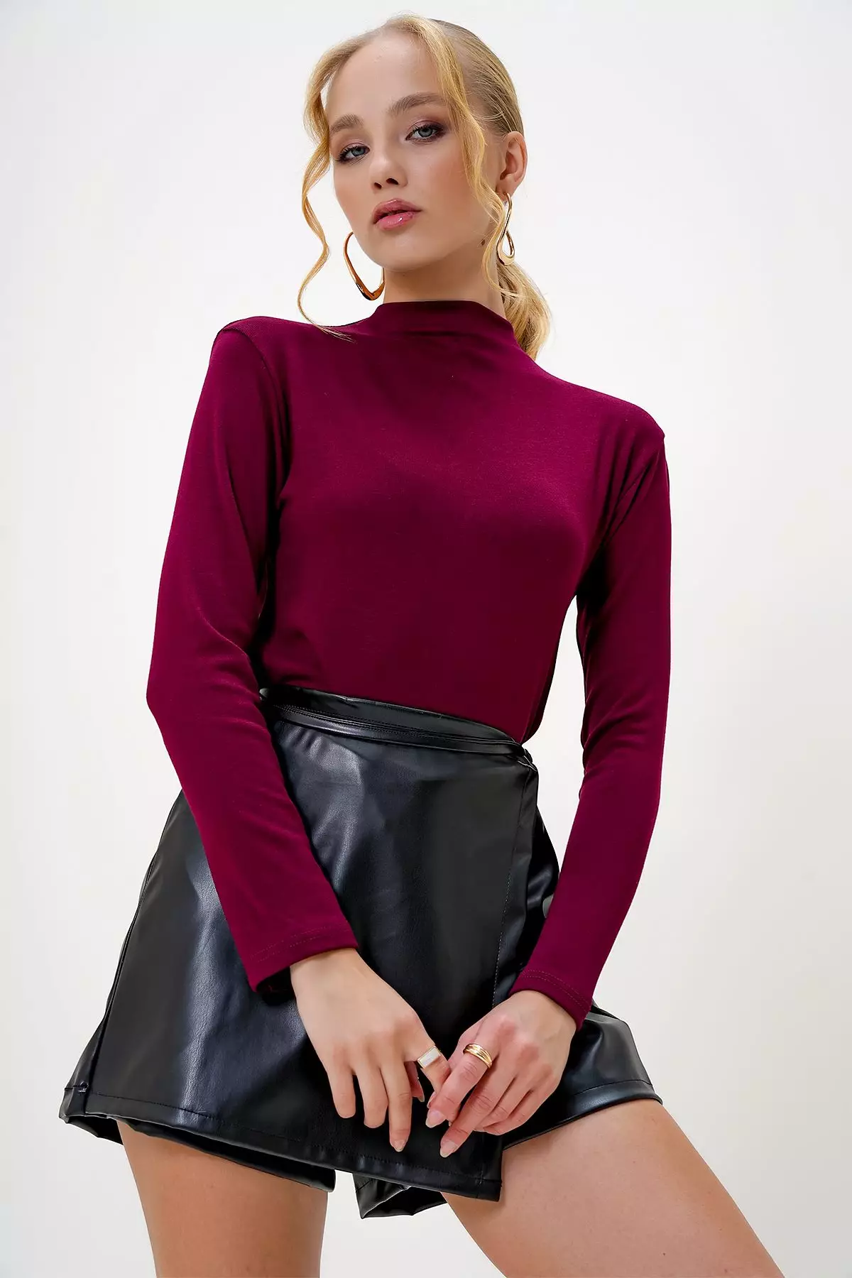 Mock Neck Top
