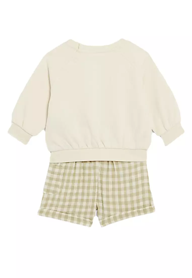2pc Cotton Rich Babyccino Outfit