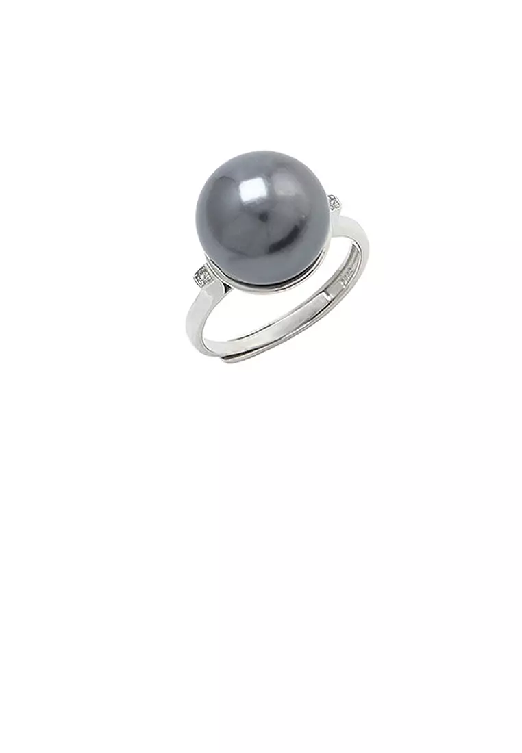 Freshwater pearl rings cheap sterling silver