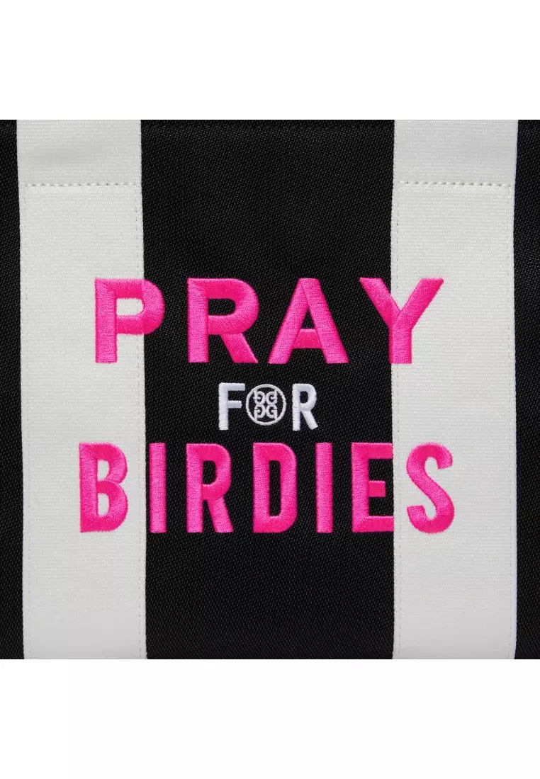 Pray For Birdies Canvas Square Bag (Onyx)