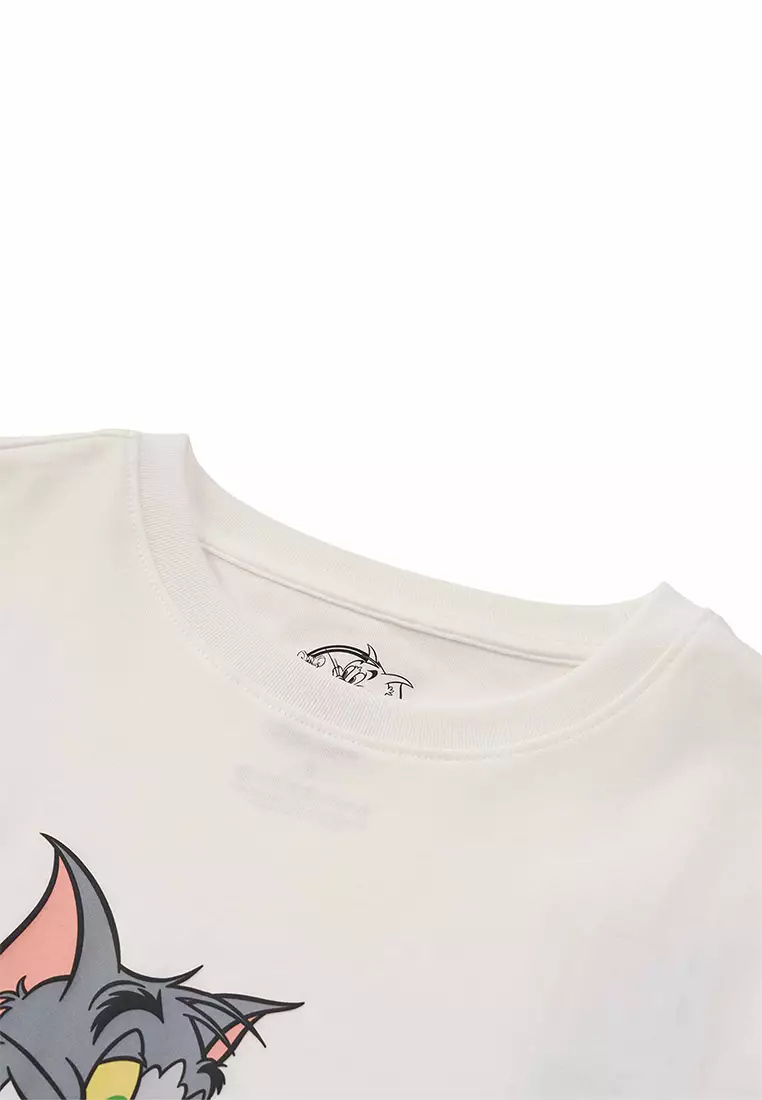 Women's Tom and Jerry Boyfriend Fit Printed Tee