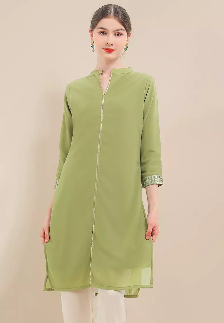 Chanira Festive Zelda Tunic - Olive Green