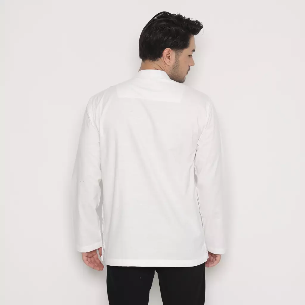AMK Baju Koko Lengan Panjang KK FATHAN L/s White