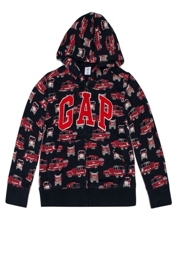 Buy Gap Logo Novelty Zip Sweatshirt Zalora Hk