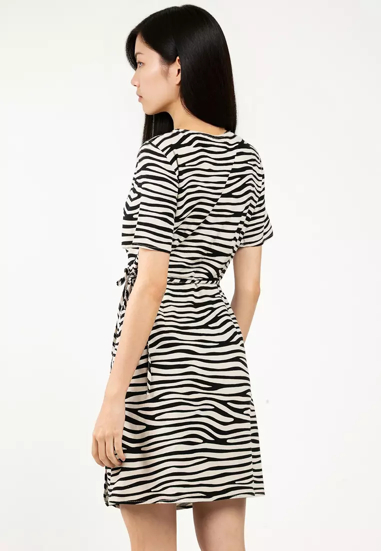 Short Sleeve Wrap Dress