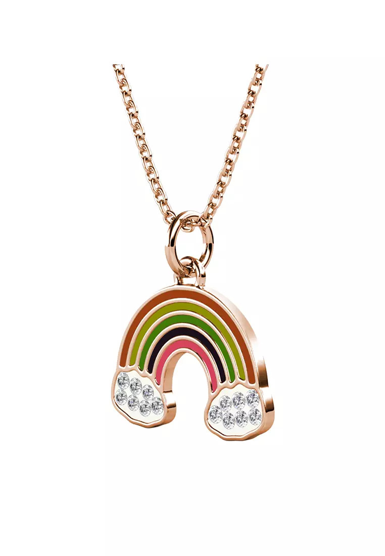 Rainbow necklace on sale