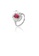 Glamorousky white 925 Sterling Silver Elegant Bright Flower Red Cubic Zirconia Adjustable Ring 2170BAC3B12BF3GS_2