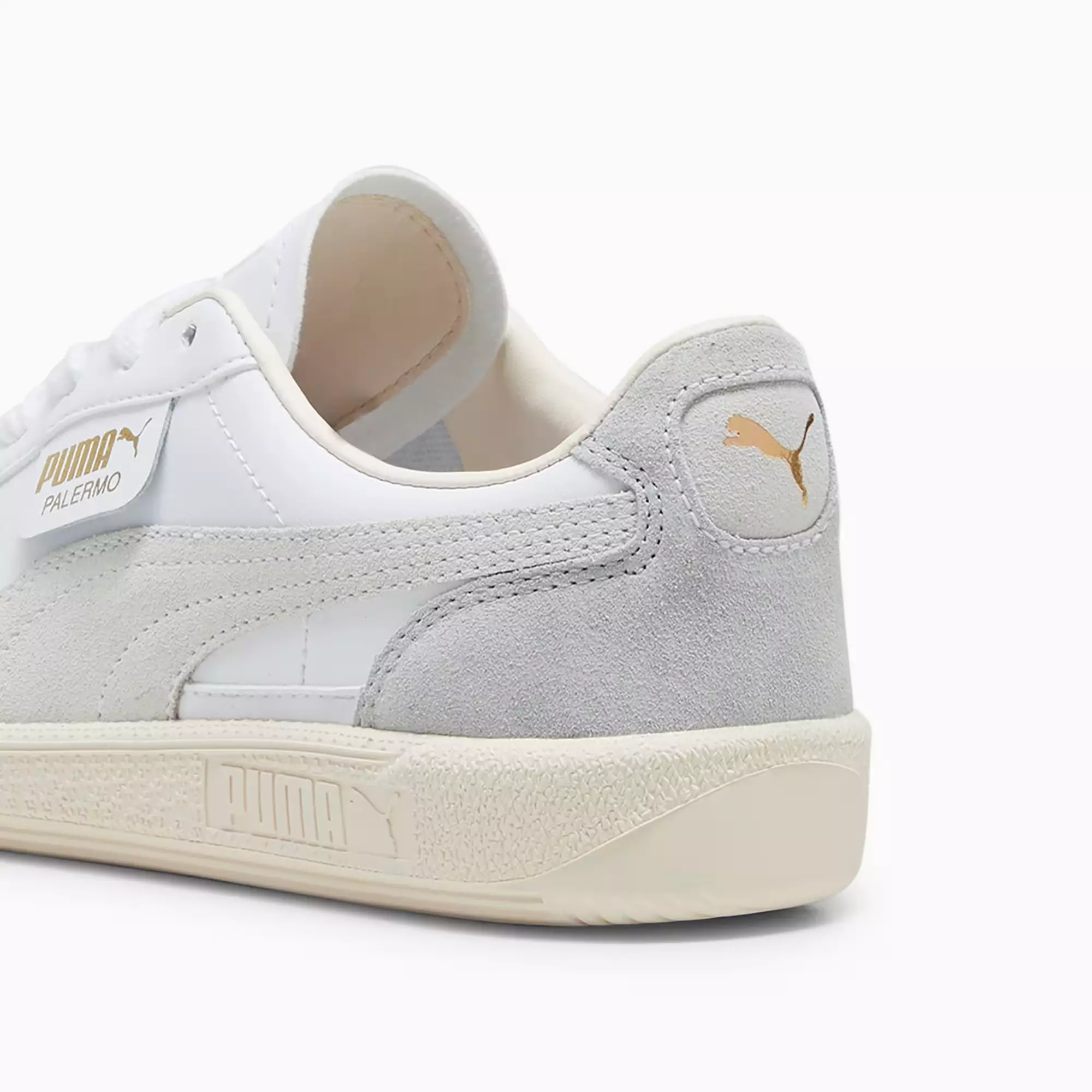 PUMA Palermo Lth Jr 39727502 - Sepatu Anak (Putih)