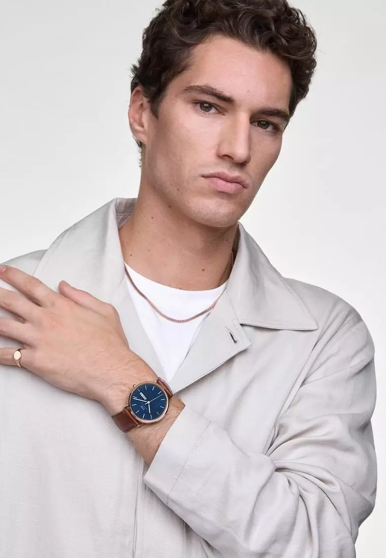 Classic Day Display St Mawes Rose Gold Arctic  - Men Watch stainless steel leather watch DW Official Authentic Original jam tanggan lelaki DW jam tangan