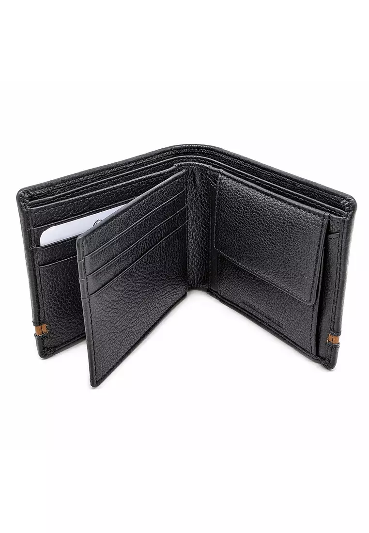 『Hollywood WALLET BLACK』 Buy Oxhide Leather Wallet For Men-Bifold Wallet -Full Grain