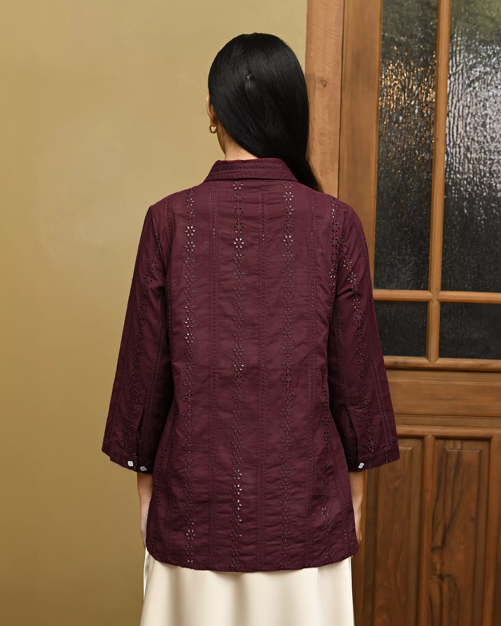 Geulis.id TIWI SHIRT - Burgundy