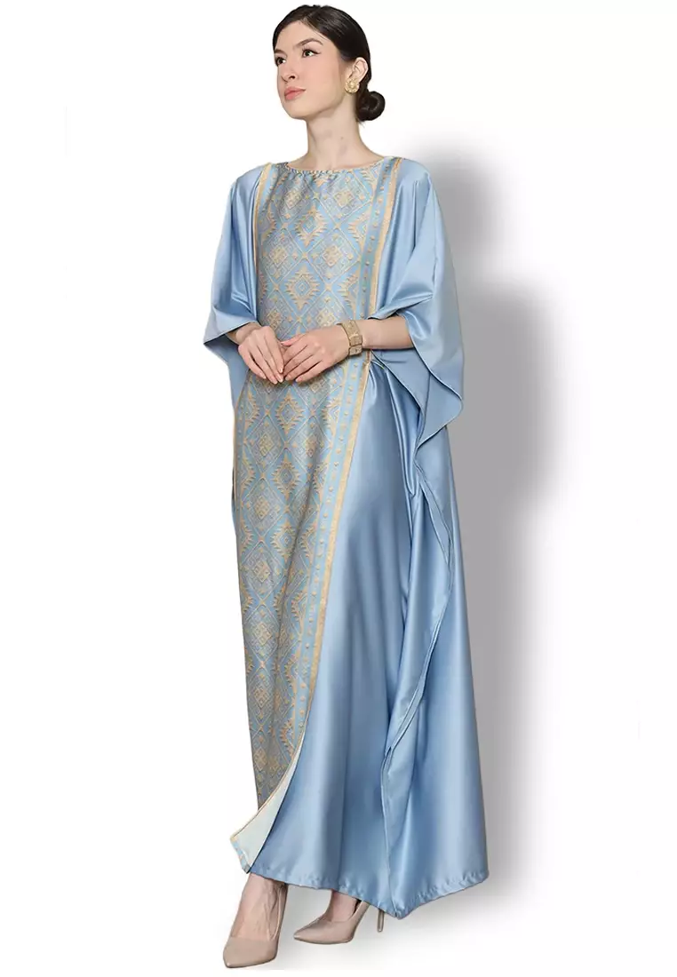 Kanzi Exclusive Short Sleeve Songket Kaftan