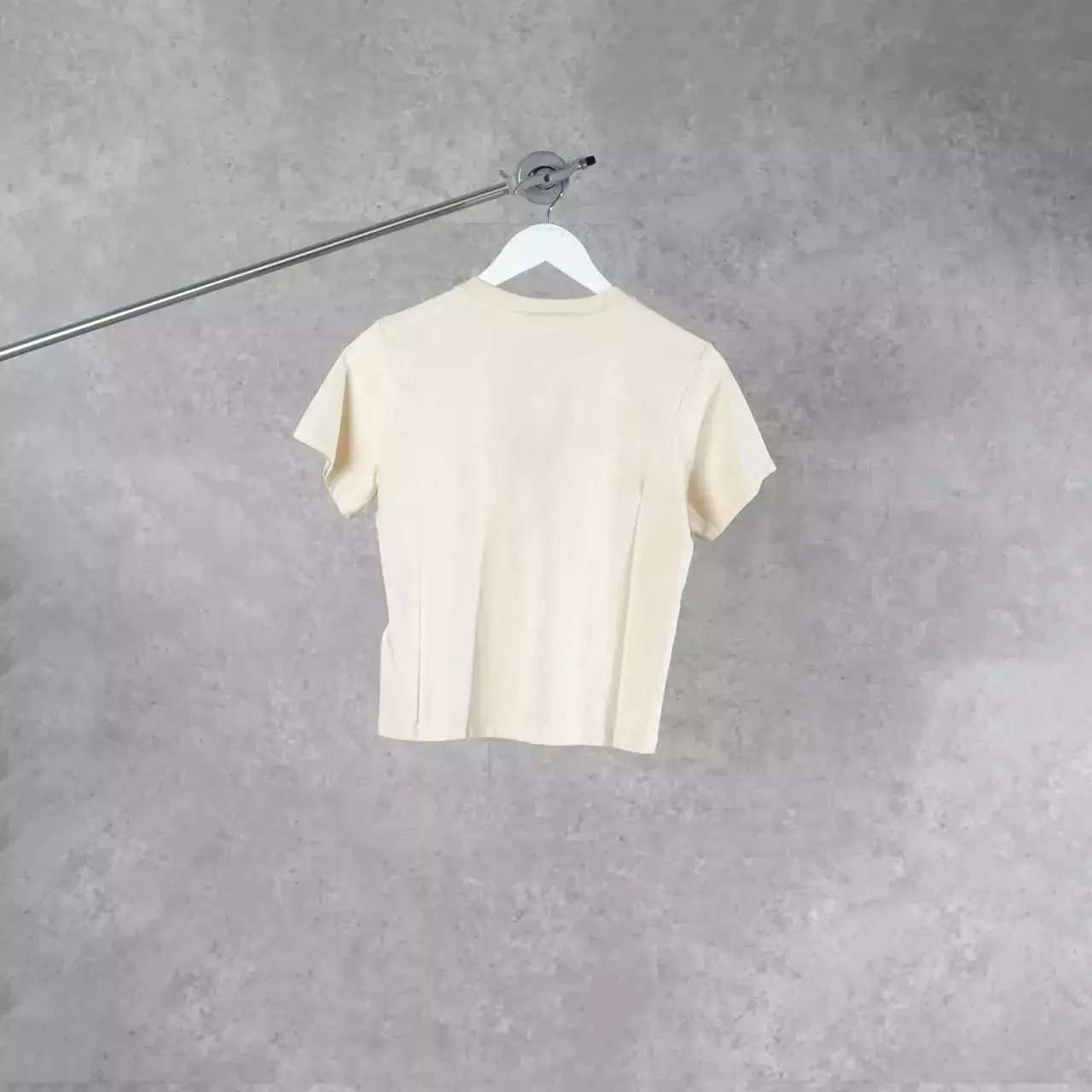 Kaos MARDI MERCREDI FLOWER BEIGE CREAM TSHIRT SLIM 100% ORIGINAL