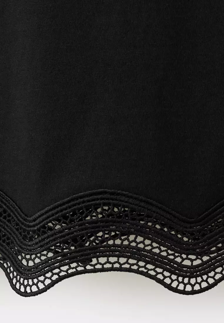 Cotton Top With Broderie Anglaise Details