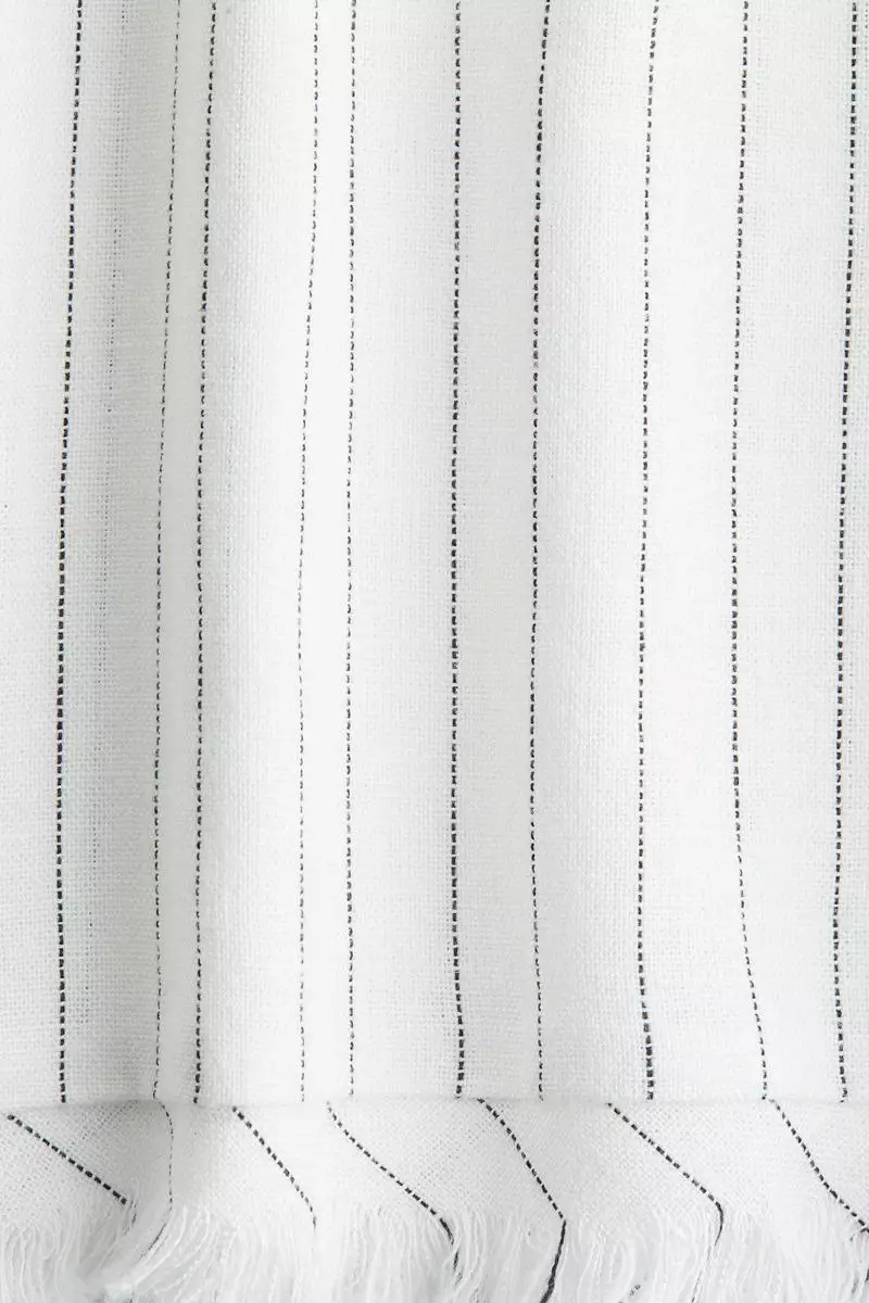 Linen-blend drawstring trousers