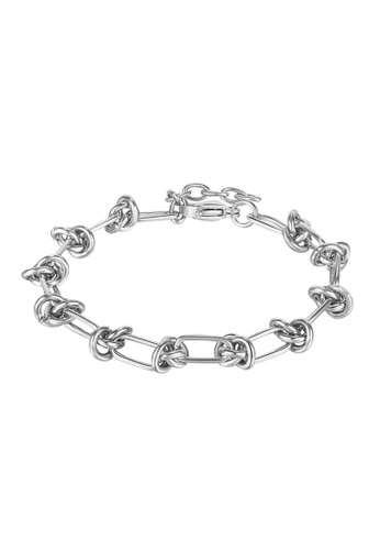 CELOVIS silver CELOVIS - Binding Knot Link Chain Bracelet in Silver 6AC19AC017997BGS_1