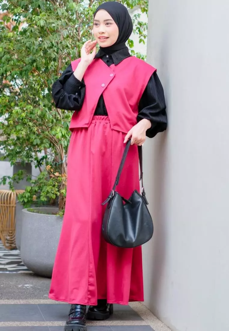 Tiara One Set - Vest Skirt - Fuschia M18880 R40S6