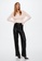 Mango black Leather-Effect Straight Trousers 59116AA0D27A6DGS_5