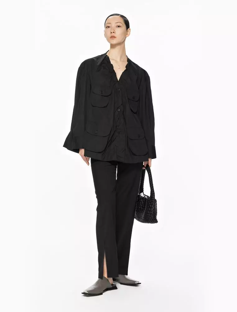 Straight Leg Slim Fit Trousers
