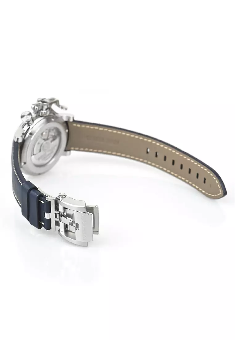 Graham ChronoFighter Vintage Blue Leather Strap Watch 2CVAS.U01A.L129