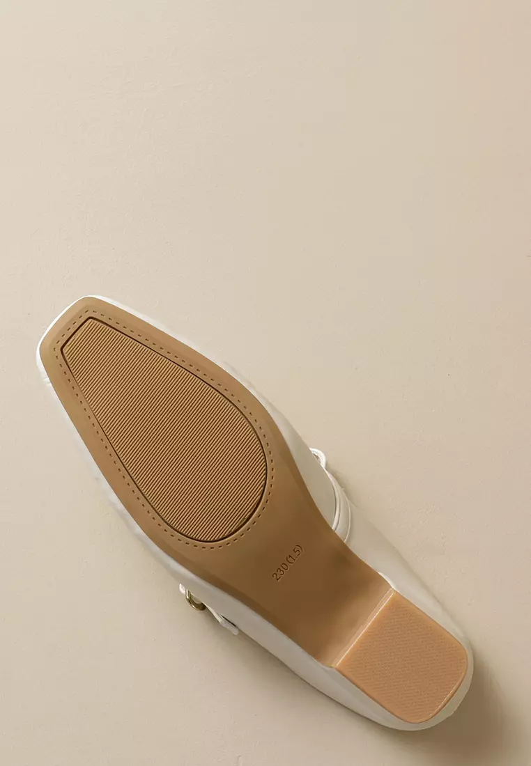 3CM Metal Buckle Strap Mules WW6579-1