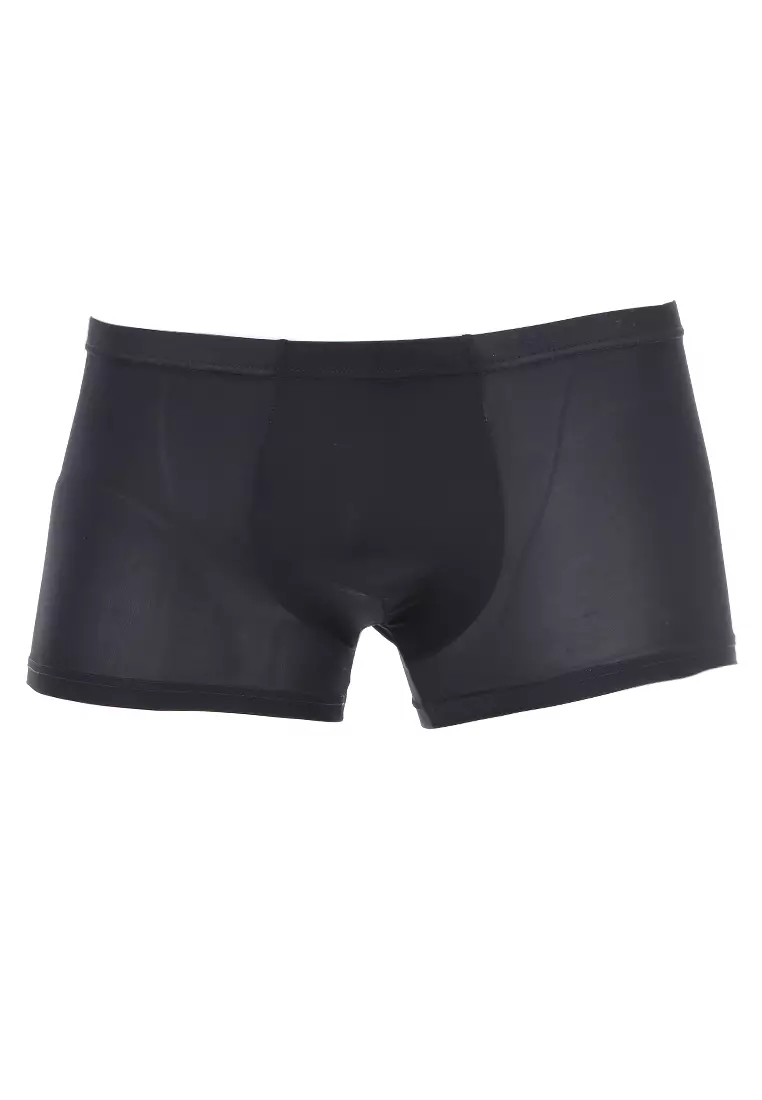 Jaymes Celana Dalam Boxer Pria 3D Seamless Underwear Material Nylon Lycra Spandex ORIGINAL - Black