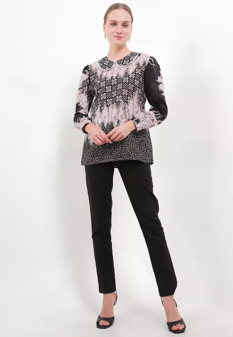 Saroja Blouse Batik Exclusive Premium Wanita Casual Modern