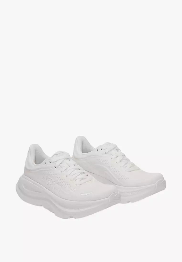 BONDI 9 WIDE WOMEN'S RUNNING SHOES - WHITE
