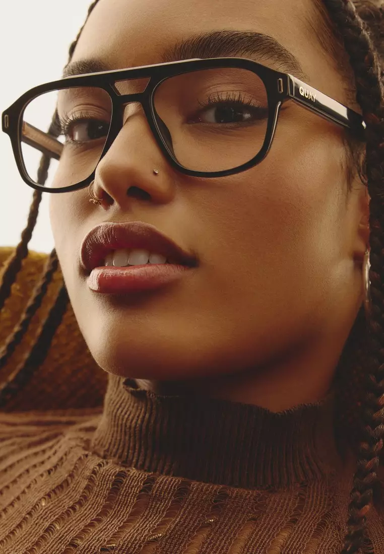 QUAY Spin Off Optical Eyeglasses - Black