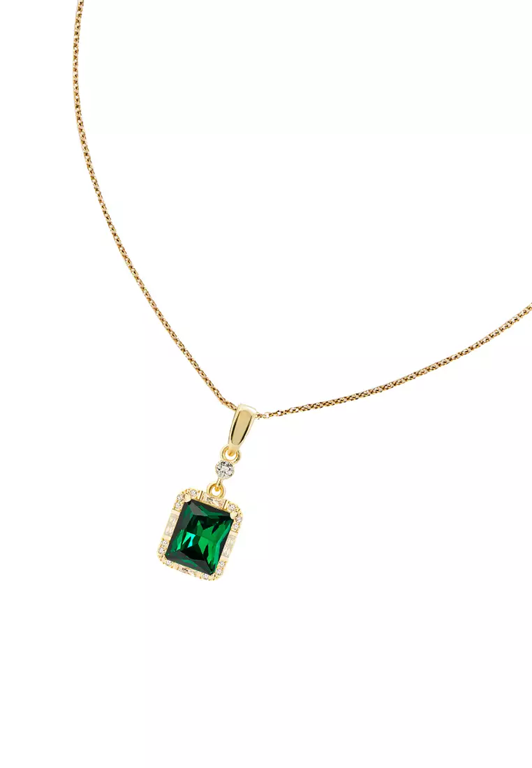 Necklace Vladimir In Gold - Green